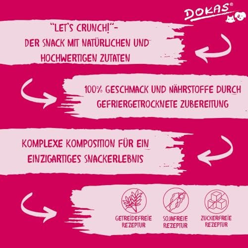 DOKAS Superfood-Würfel – Gefriergetrockneter Premium Snack für Hunde – Ideal zum Training