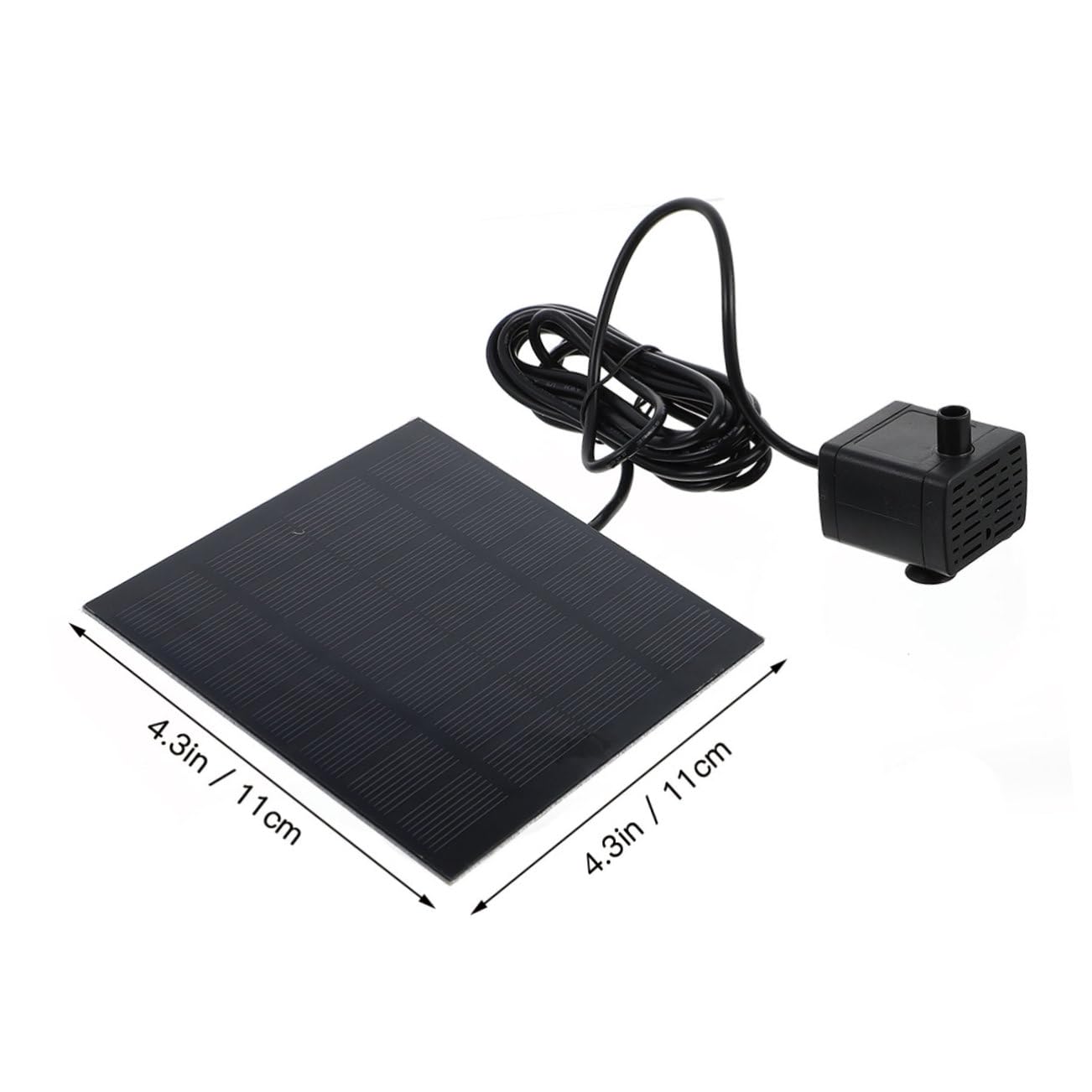 Garneck Solar Fountain Pump for Garden Bird Bath Floating Water Pump 6 Patterns Solar-powered Easy to Use