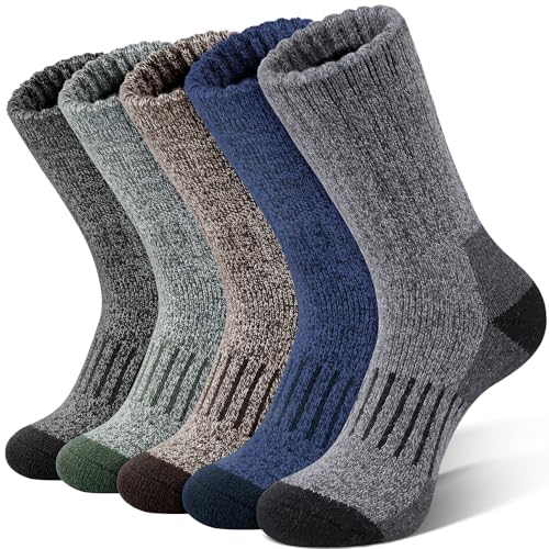 SIMIYA Merino Wool Socks 5 Pairs