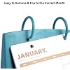 Small Desk Calendar 2025-2026, Dec 2025 to Dec 2026, Monthly Decorative Flip Calendar for Desk with to Do List, Cute Desk Decor, Office Supplies, 7 x 6.5, Blue