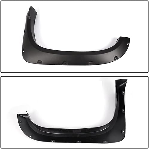 Miniatura 8 de Guardabarros compatibles con 2014-2021 To.yo.ta Tundra Pocket Rivet Wheel Fender Flares Matt Black 6 piezas