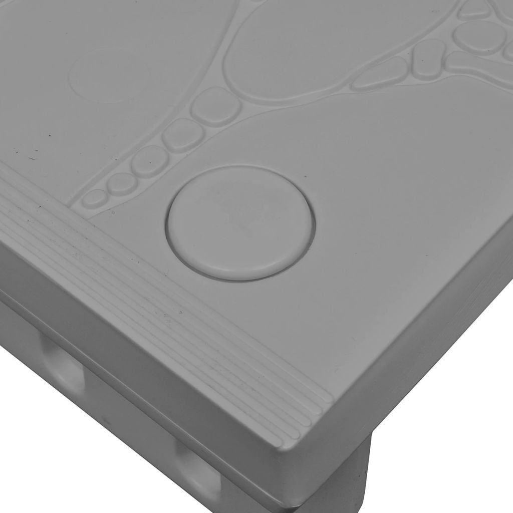 Kstyhome Marches-spas Gris Escaliers 2 Marches pour Spa Escaliers Portable