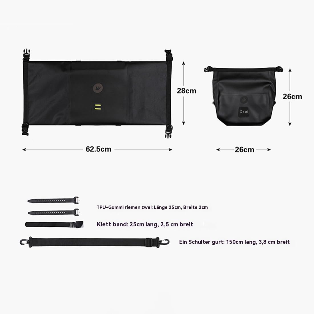 MEIION Lenkertasche für Bikepacking, wasserdicht und robust, ideal für Offroad-Abenteuer und Lange Fahrradtouren, geeignet für professionelle Radfahrer und Outdoor-Enthusiasten