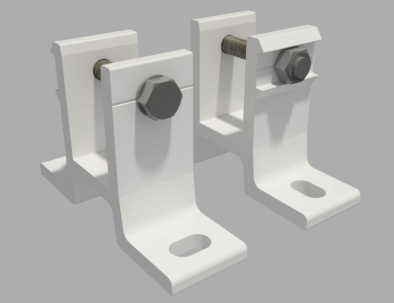 home Trends Markisen Wandkonsole Wandhalterung für Gelenkarm- und Halbkassettenmarkisen SPP058 mit Befestigung (2, 40mm-Weiß)