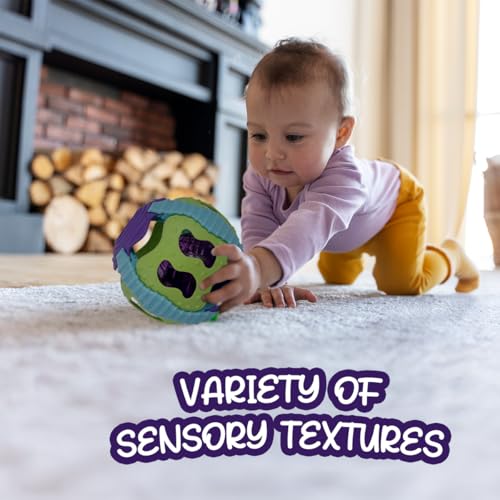 Image of Genie's Toy Bus Activity Musical Ball with Lights & Sounds | Interactive Sensory Toy for Kids| BPA-Free, Soft & Safe Learning Ball for Kids Age 4+ Months