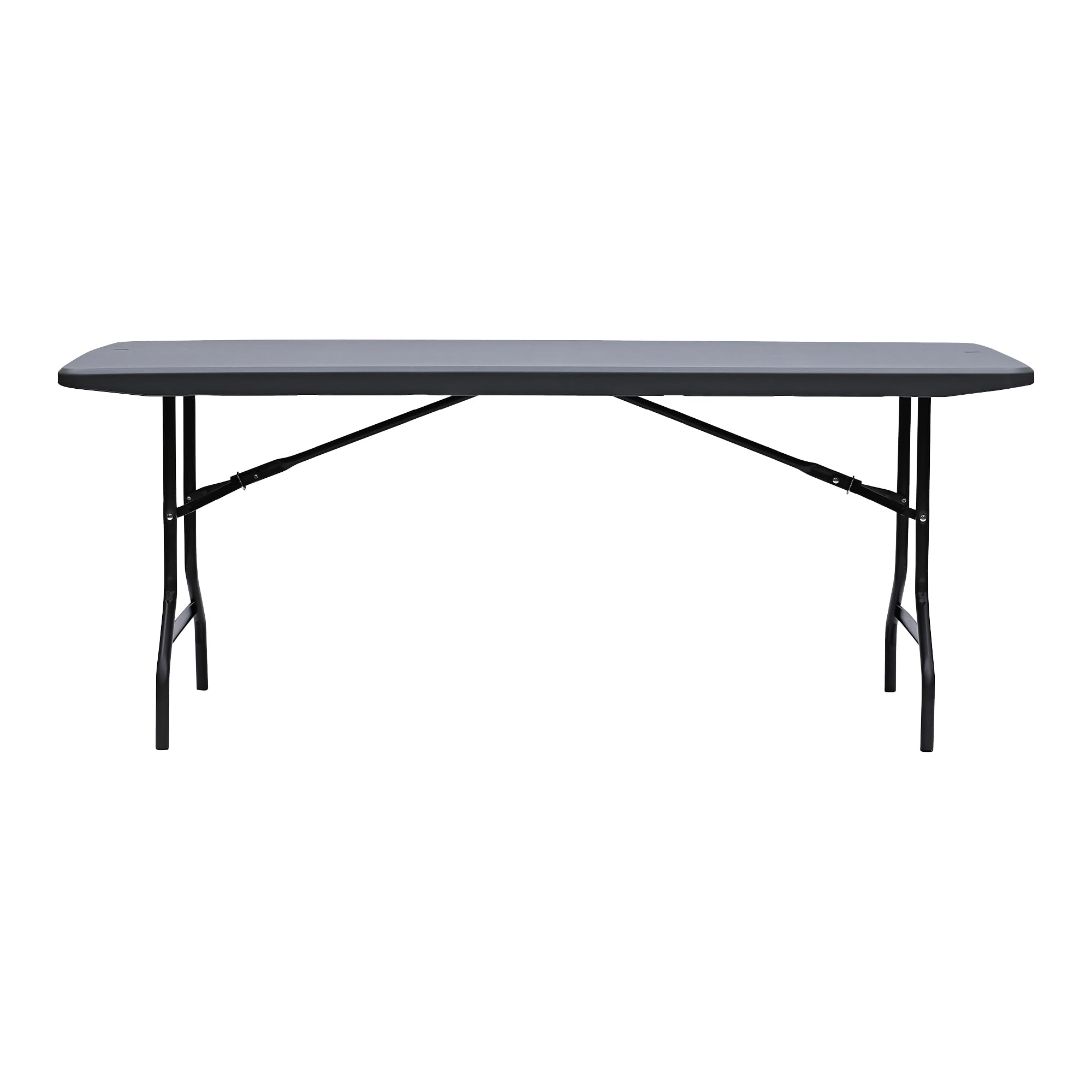 Iceberg IndestrucTable Too Banquet Resin Folding Tables, 30" x 72", Charcoal