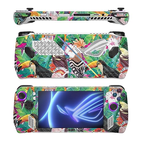 Image of MightySkins Carbon Fiber Skin Compatible with Asus ROG Ally - Tropical Paradise | Protective, Durable Textured Carbon Fiber Finish | Easy to Apply
