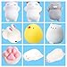 9Pcs Mini Kawaii Suave Cat Pollo Cierre elástico Squishy Juguete con Caja Mochi Squeeze Toy Stress Reliever