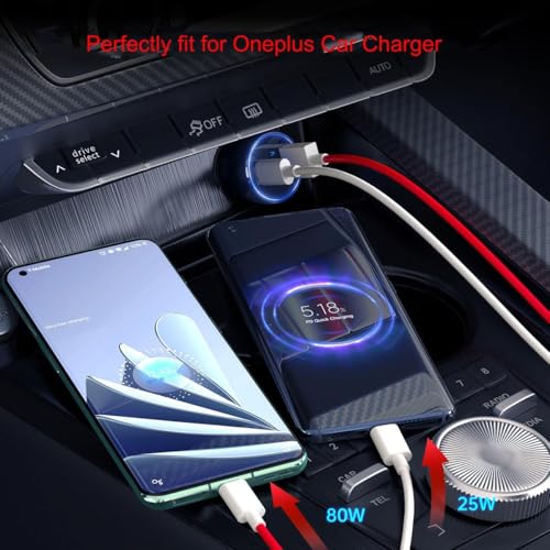 Image of Alitayee 80W Charger Cable USB to Type C Warp Charger SuperVooc /Dash Super Charge Cable Compatible for Oneplus 11,11R,10Pro,10R,10T,9RT,9R,8R,8T Cable for 6 /6T /7 /7T,Ce2 Lite 5G By Marchpower.