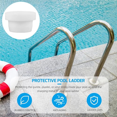 Protectores de Escalera para Piscina 4 Piezas Tapones de Goma miniatura 3