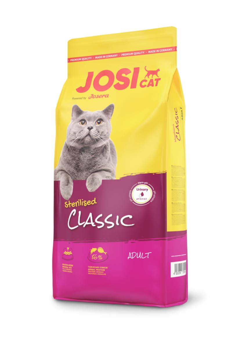 JOSICAT Katzenfutter Sterilised Classic Geflügel 18 kg