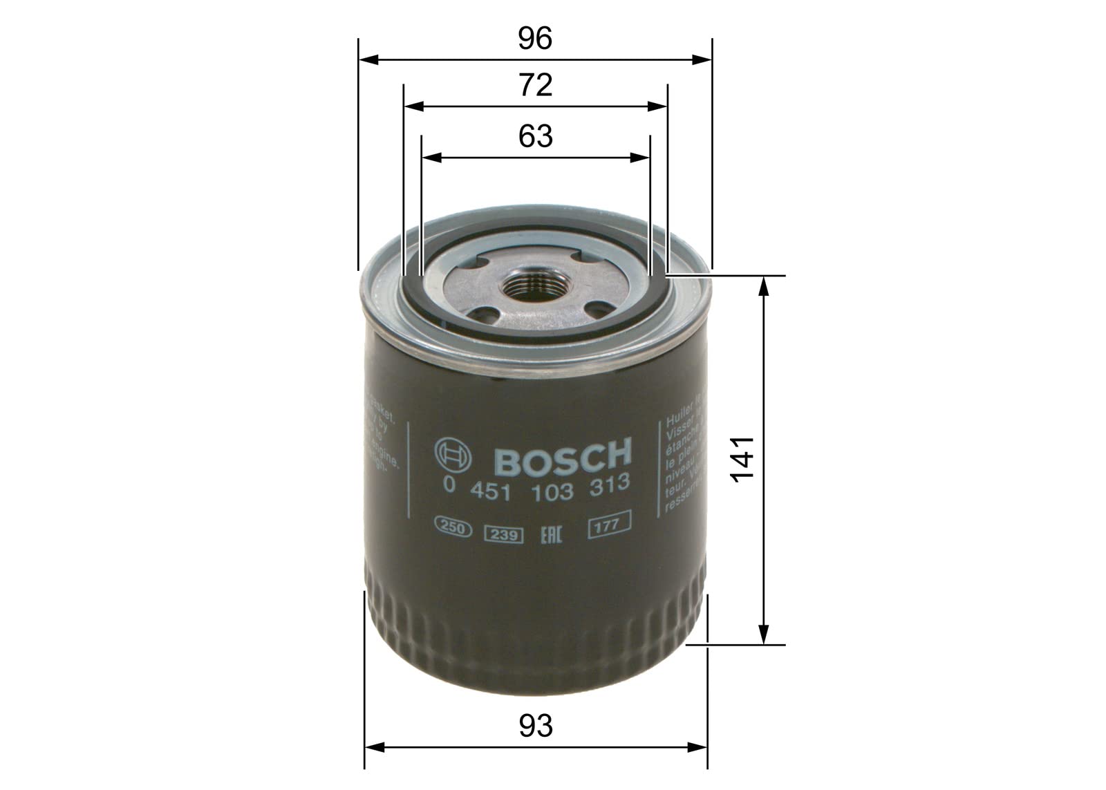Bosch P3313 - Oil Filter Car : Amazon.co.uk: Automotive 