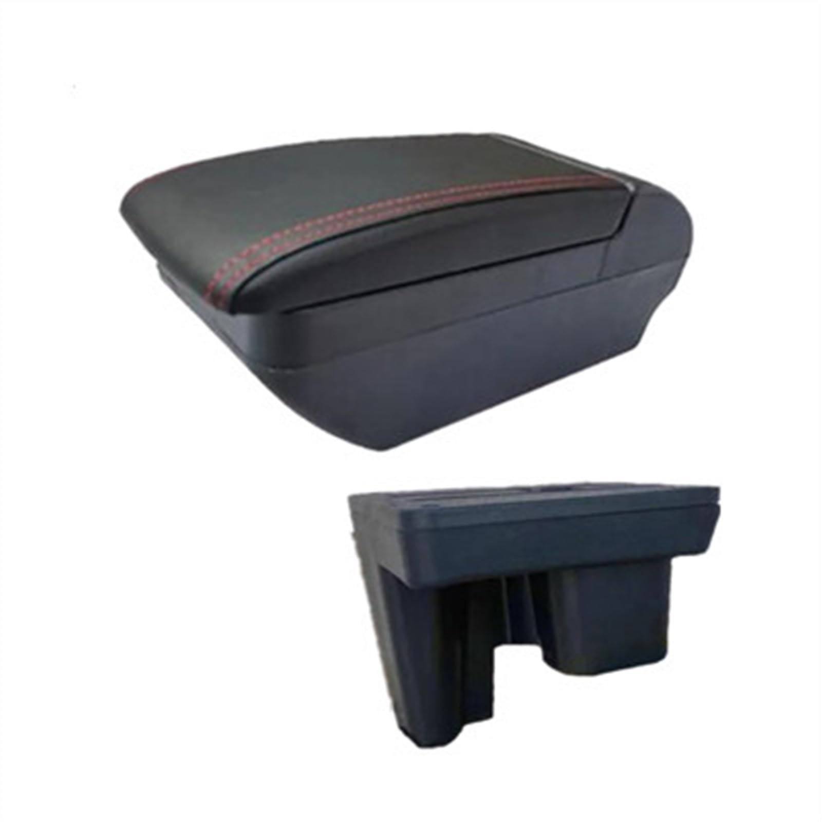 NMJLQW Storage Rack Armrest Box With Multifunctional Support PU Cushion Car Interior Modification Accessories For Hilux(F red line)