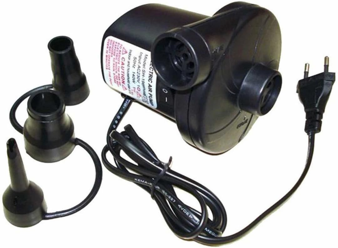 Electric Air Pump for Inflatable Pool, Sofa & Balloons (Black) | Compact electric air pump with inflate & deflate function for pools, air beds, sofas and inflatable toys.-image-34