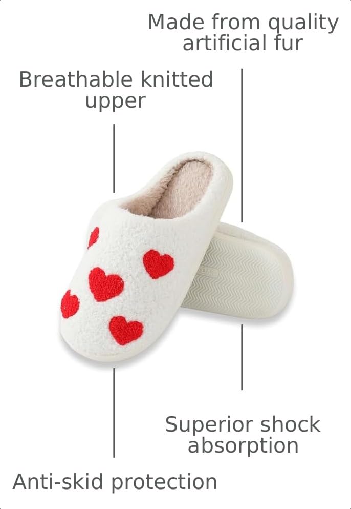 Image of Comfy Elastic Slippers for Women Men,Memory Foam Soft Plush House Slippers