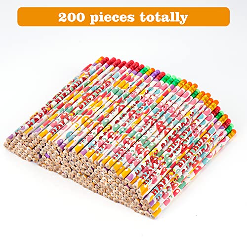 Lápices de colores estampados Happy Birthday x200 piezas miniatura 2