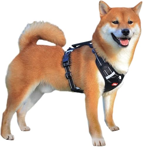 Miniatura 1 de Wowuwoai Arnés de chaleco para perro sin escape con asa de fácil control, chaleco reflectante sin estrangulamiento Oxford para mascotas para perros