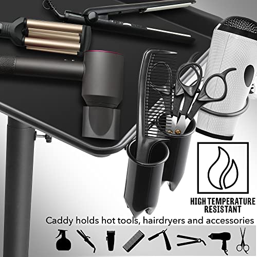 Saloniture Aluminum Salon Instrument Tray With Caddy, Heavy-Duty Rolling Base #TOP1