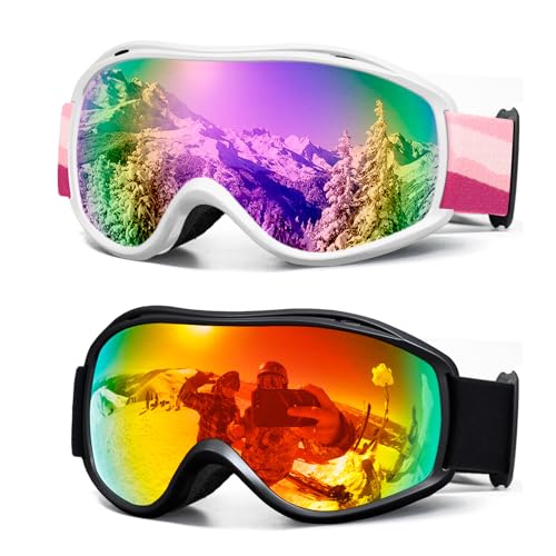 Gafas OTG para esquí y snowboard FMY con protección UV400 para adultos y jóvenes