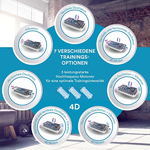 Skandika 4D Vibrationsplatte V2500 | 4D Vibration, Curved Design, Oszillierende Frequenz, sehr leise, 30 Stufen, 3… – Bild 4