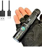 Nitefox Rechargeable LED Flashlight Bright Pocket Flashlight 1500LM Handheld Flashlight Waterproo...