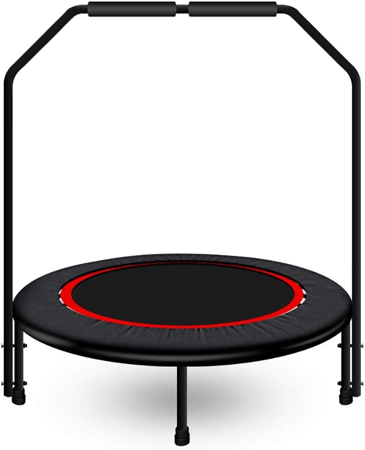 trampolino rebounder per adulti con bar