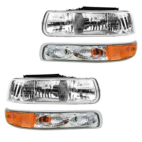 1A Auto Headlights Parking Lights Performance Set Kit for Chevy Silverado Suburban Tahoe