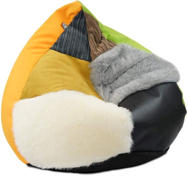 rucomfy Beanbags Kids Indoor Sensory Bean Bags. Comfortable Living room Furniture. Mixture of Random Colours & Quality Fabrics (Beanbag)