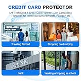 XIELBIS 4 Pack RFID/NFC Blocking Card,Card Blocker for Contactless Cards，Anti-Theft Debit & Credit Card Protector, Slim Contactless Protection for Identity Document,Wallets, Passport etc - Image 7