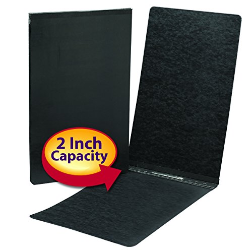 Smead Pressguard Report Cover, Metal Prong Top Fastener With Compressor, 2" Capacity, Legal Size, Black, 25 Per Box (81132) #TOP1