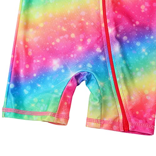 Image of HUAANIUE Toddler Girl Swimsuit Long Sleeve UPF50+ Sun Protection