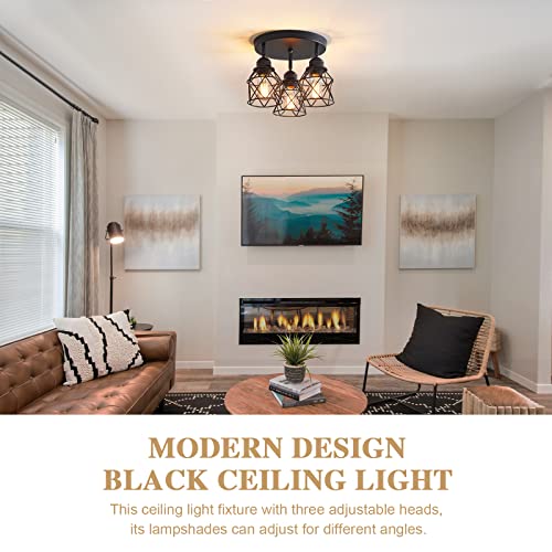 ABEAJAT Kitchen Light Fixtures, Adjustable Semi Flush Mount Ceiling Light with E26 Base, Multi-Directional Lamp for Kitchen, Hallway, Dining Room, Farmhouse, Entryway by ABEAJAT - Image 8