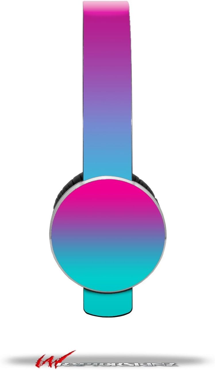 Smooth Fades Neon Teal Hot Pink Decal Style Skin (fits Sol Republic Tracks Headphones - Headphones NOT Included)