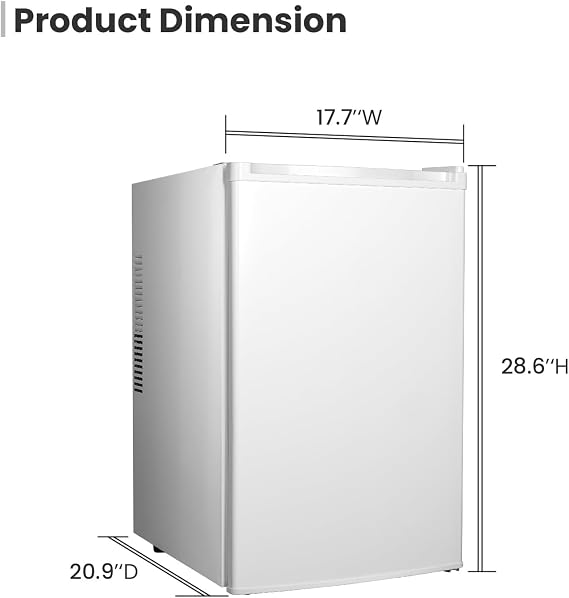 Mini Fridge & Cooler - 70 Liter Small Fridge for Bedroom, 38-72F Small Refrigerator for Office, Home, Apartment, Thermoelectric Electric Cooler for Skincare, Food, Drinks(2.47 cu.ft)