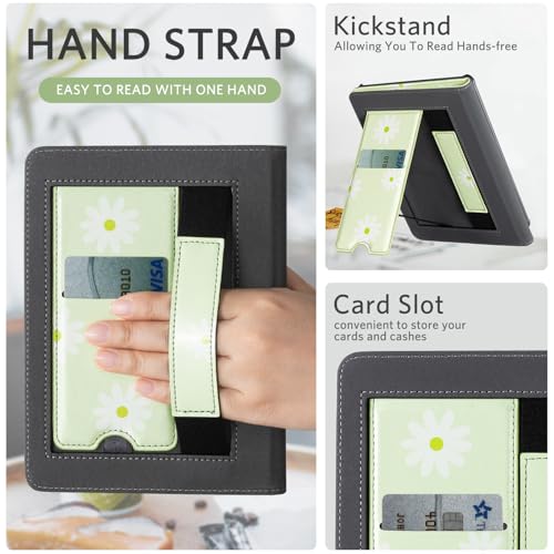 Image of CoBak Case with Stand for Ebook Readers - Durable PU Leather Cover with Auto Sleep Wake, Card Slot, Hand Strap Feature