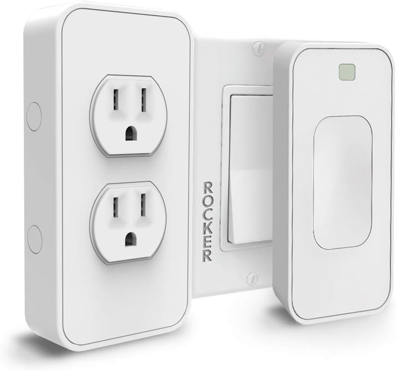 Switchmate Power and Light Switches Kit, Dual Outlet, Light Switch Timer/Automation, Amazon Alexa, Google Home, DIY, USB Charger, Nightlight, No tools/Wiring, Motion Detector, Smart Home
