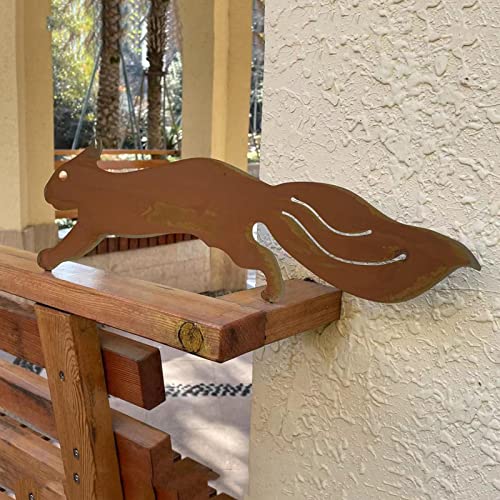 Silhueta de esquilo de metal - Estacas animais da silhueta do projeto do jardim elegante,Estaca de j