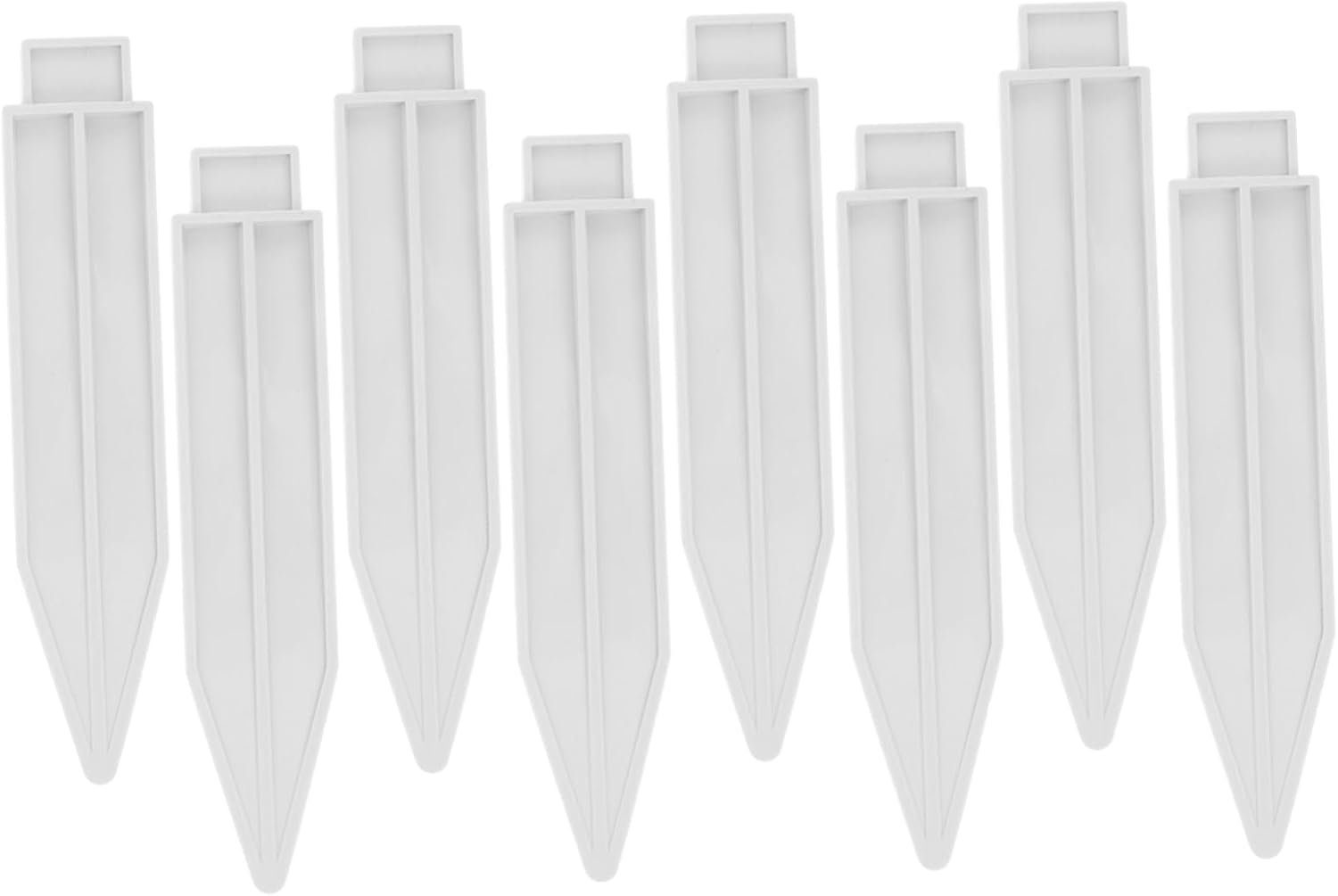 8pcs Ground Tip Plug Fence Fixtures for Outdoor and Garden Edging Plastic Fence Stands