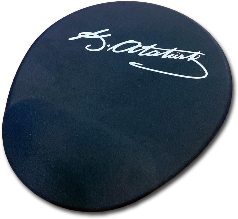 Lunatic LN-1881 Atatürk İmzalı Siyah Ergonomik Suya Dayanıklı Bileklikli Mouse Pad