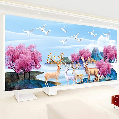 Diamond Painting Wapiti paysage sauvage une idée cadeau originale pour les créatifs