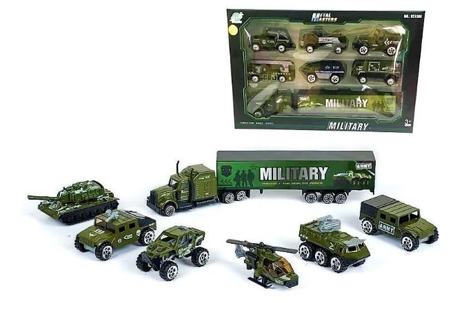 Globular 36 Months - 10 Years 7 In 1 Die Cast Metal Army Military Vehicle Play Toy Team Truck Including Cargo Truck Container, Battalion Jeep, Army Tank, Fire Truck Toys Set (B0D2TZ7RZH) Amazon Price History, Amazon Price Tracker