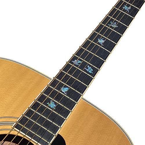 Inlay Sticker Fret Markers For Guitars & Bass - Doves - Abalone-Mix #TOP3