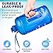Vergali 1 Gallon Water Bottle with Time Marker and Straw. Large Motivational Sports Water Jug to Increase Your Daily Water Intake. Made of BPA Free, Leakproof, Crack Proof, PETG Plastic