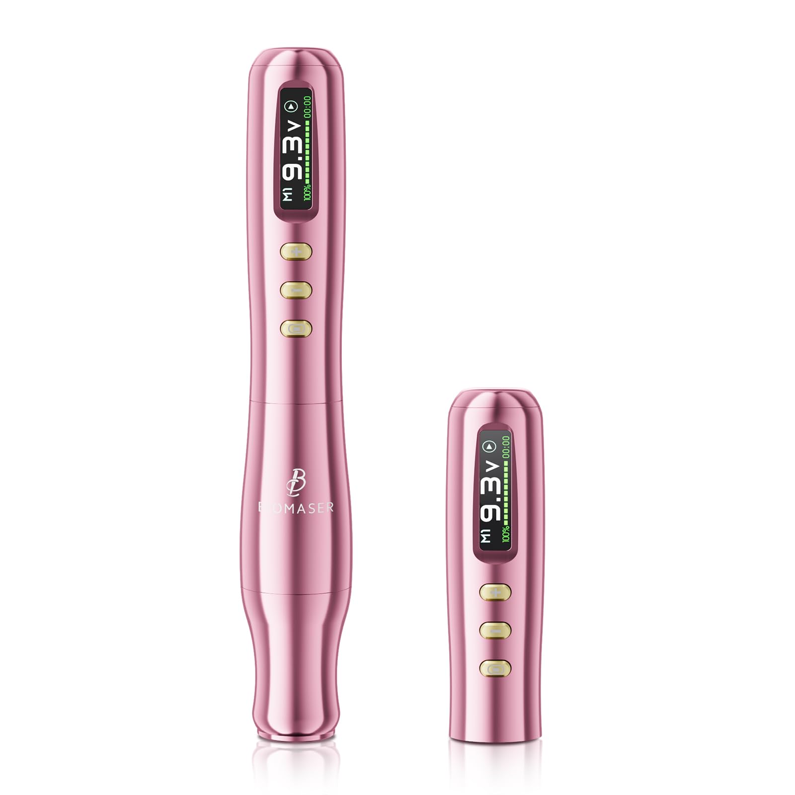 Biomaser TP006 2025 Máquina de Maquillaje Semipermanente Inalámbrica | con motor alemán de precisión, pantalla táctil LCD, ideal para cejas, labios y delineador de ojos, para profesionales (Rosa)