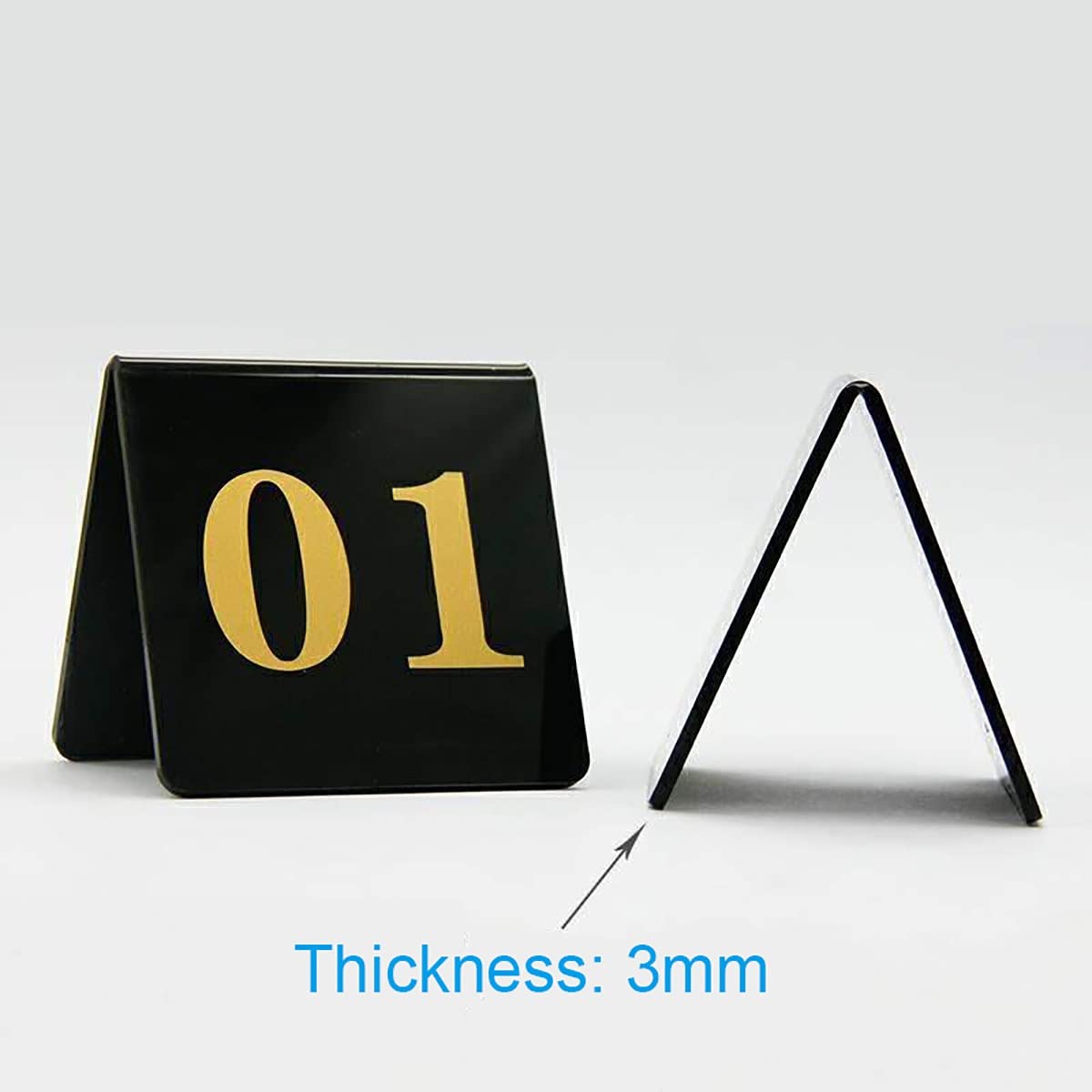 Acryl Tent Tafel Nummers, Dubbelzijdige Genummerde Tafeltenten Restaurant Benodigdheden Acryl Tent Tafel Nummers, Dubbelzijdige Genummerde Tafeltenten Restaurant Benodigdheden