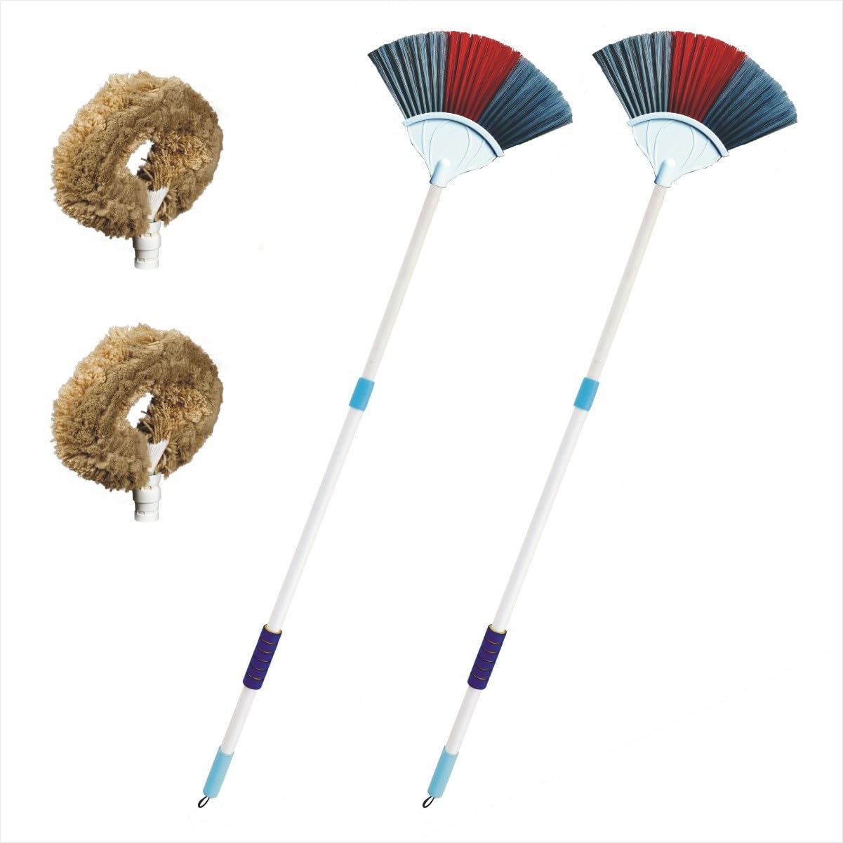 Vimal SAAMA Combo Set of 2 Units of (2 in 1) Multi-purpose Broomstick with Extendable Handle & Interchangeable Broom-heads for Jaala (Spider/Cob Web) / Ceiling Fan/Wall/Roof Cleaning (Combo Pack of 2) (B0D65TJ4QH) Amazon Price History, Amazon Price Tracker