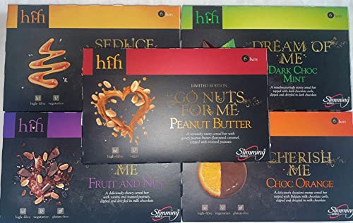 Slimming World HiFi Bars 5 Boxes, Mixed Flavours including New, Peanut Butter Flavour, 5 Count (Pack of 1)