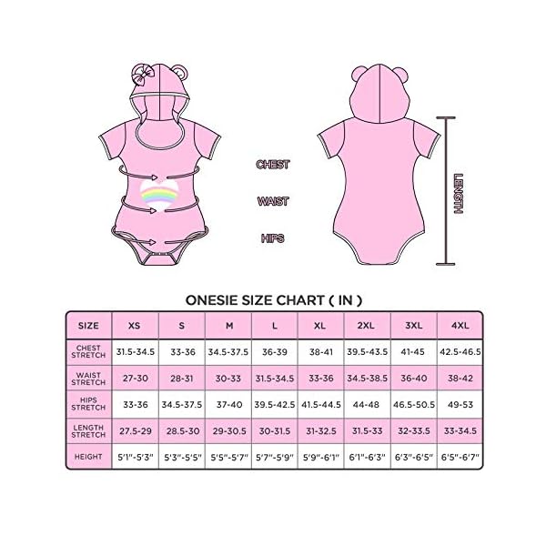 Littleforbig-Cotton-Onesie-Pajamas-Bodysuit--Teddy-Bear-Onesie-Pink Littleforbig Cotton Onesie Pajamas Bodysuit – Teddy Bear Onesie Pink XS