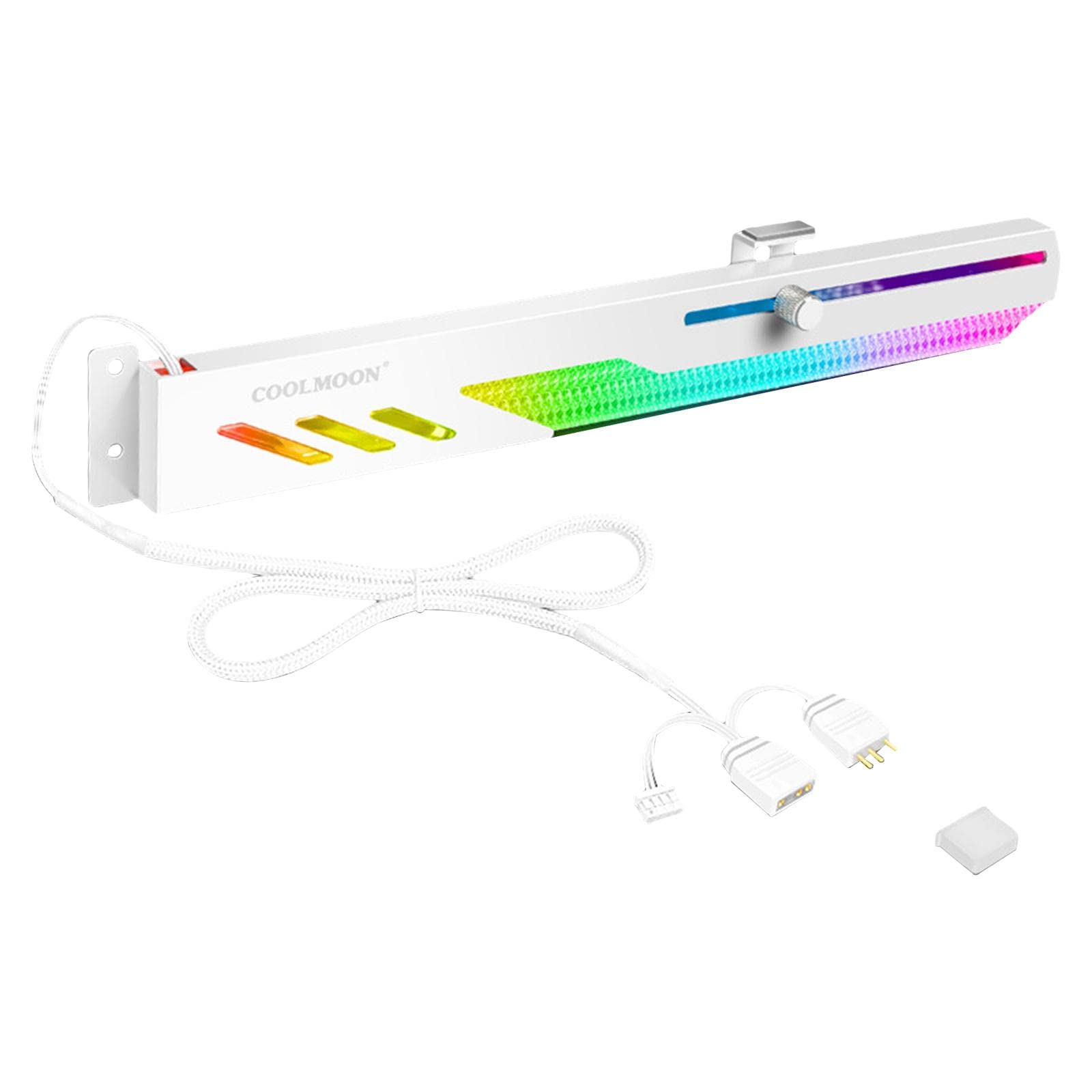 gpu support holder 5v sliding adjustment aluminum alloy rgb strip white