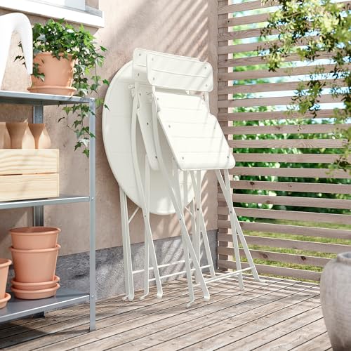 Table d'extérieur blanc cassé 65 cm ProTuning SUNDSÖ contre le manque de place - 4
